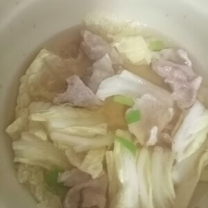 豚バラの白菜スープ♪